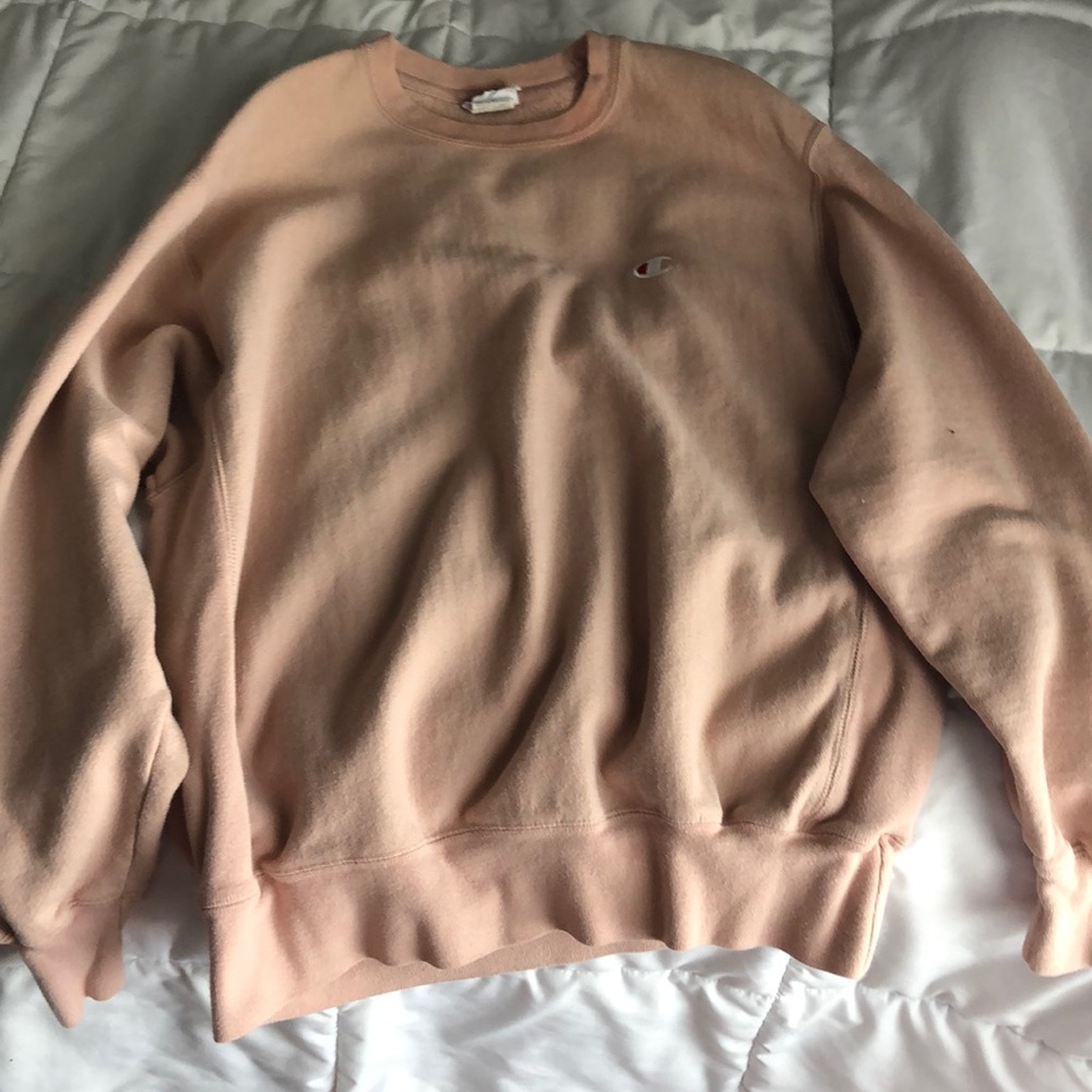 Beige Champion Crewneck from Urban Outfitters
